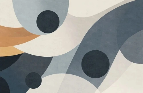 геометрия, круги, сине-серая