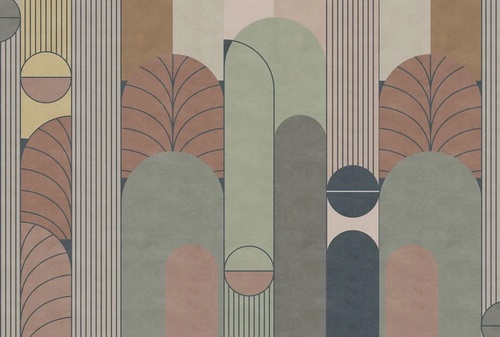 геометрия, бежевая, фисташковая