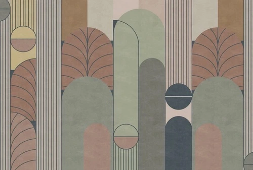 геометрия, бежевая, фисташковая