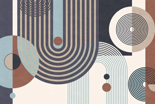 геометрия, черная, бежевая