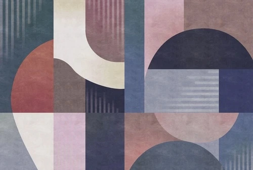 абстракция, черно-сиреневая