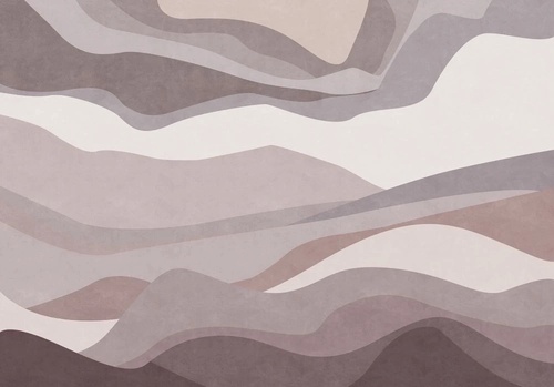 абстракция, ломаные полосы, коричнево-бежевые