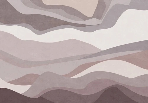 абстракция, ломаные полосы, коричнево-бежевые