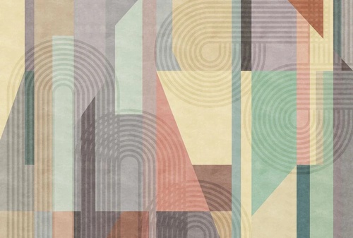 абстракция, желто-бежевая, желто-зеленая