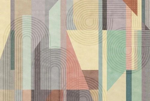 абстракция, желто-бежевая, желто-зеленая