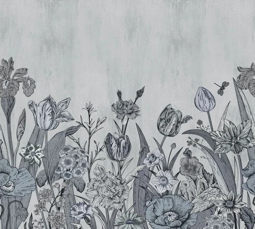 поталь, серебро, поляна, сиреневая