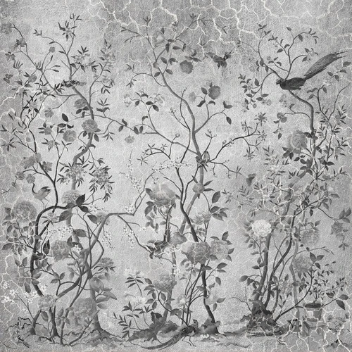 шинуазри, поталь, серебро, серые