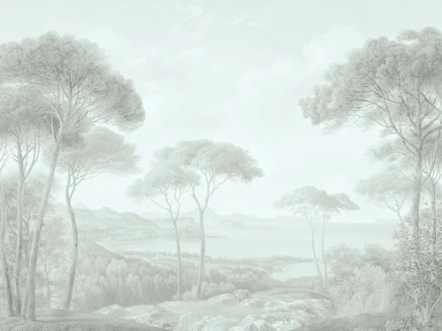 пейзаж, современные, природа, пейзаж с соснами, нежный лес на стену, изящная, светлый пейзаж, красивый пейзаж, в спальню, популярные, новинки