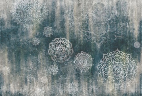 в стиле прованс, серо-бирюзовая