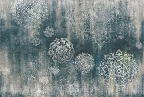 в стиле прованс, серо-бирюзовая