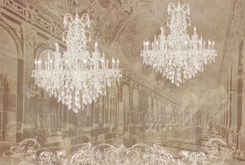 в стиле прованс, бело-бежевая