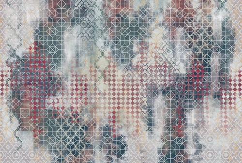 в стиле прованс, узоры, красно-зеленая