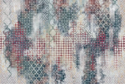 в стиле прованс, узоры, красно-зеленая