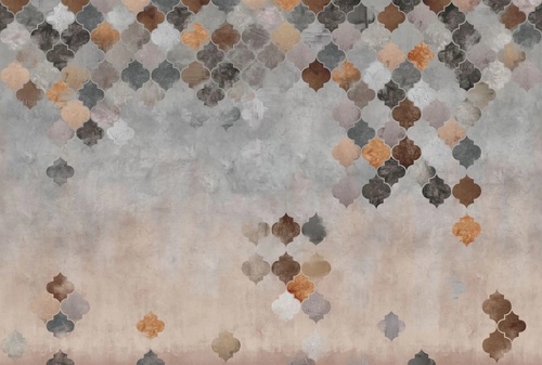 в стиле прованс, марокканская мозаика, серо-бежевая