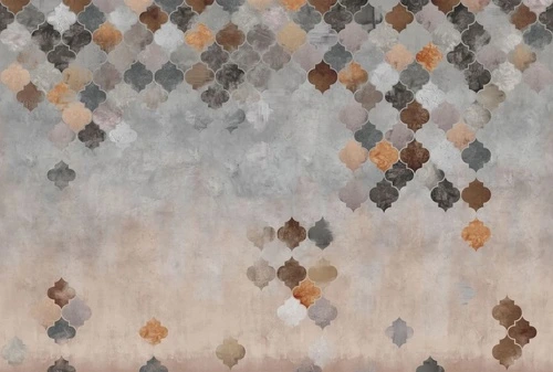 в стиле прованс, марокканская мозаика, серо-бежевая