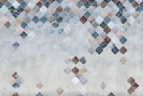 в стиле прованс, марокканская мозаика, серая