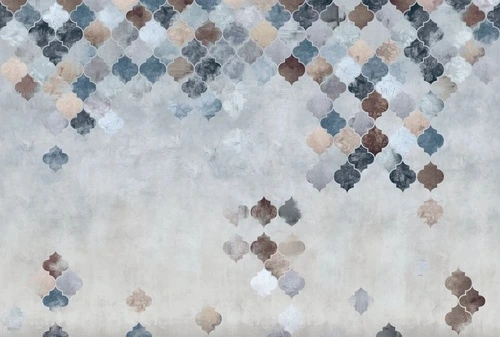 в стиле прованс, марокканская мозаика, серая