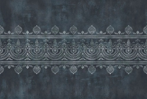 в стиле прованс, узор кружево, на темном фоне, черные