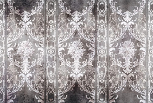 в стиле прованс, узор, белый, на темном фоне, коричневая