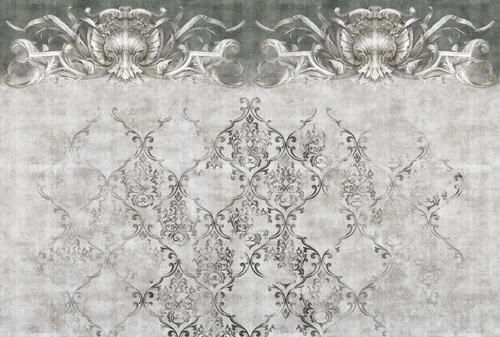 в стиле прованс, узор, болотного цвета, темно зеленая