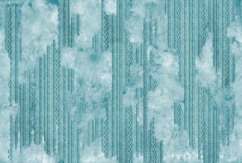 в стиле прованс, бирюзовая, вертикальные узоры