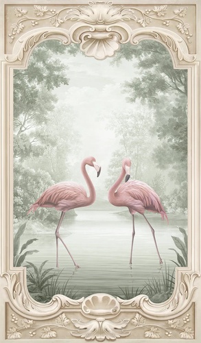 пейзаж, новинки, фламинго