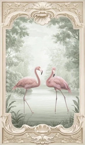 пейзаж, новинки, фламинго