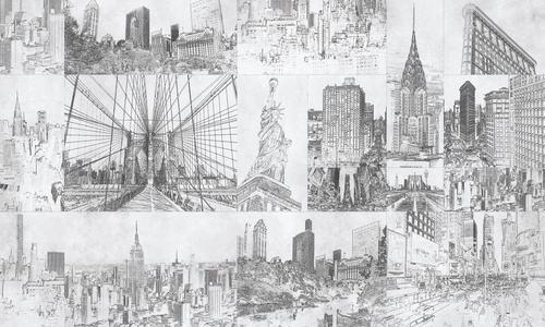 в стиле прованс, достопримечательности, черно-белые