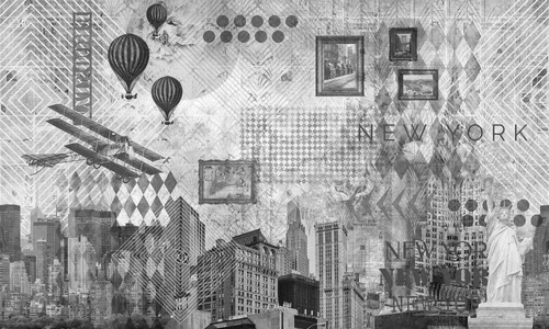 лофт, город, винтаж, черно-белая, серая