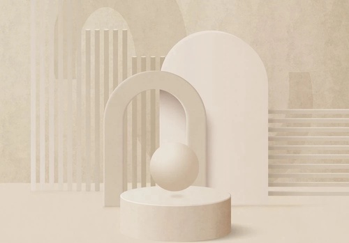 ЗД, геометрия, бежевые