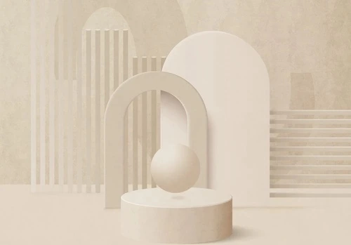 ЗД, геометрия, бежевые