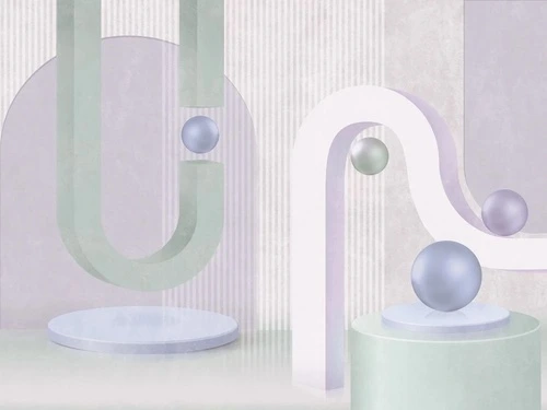 3Д, геометрия, сиреневая, шар