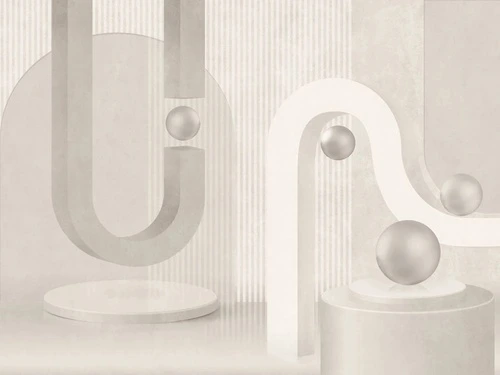 3Д, геометрия, бежевые, бежевая, шар