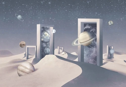 3Д, геометрия, бежево-серая