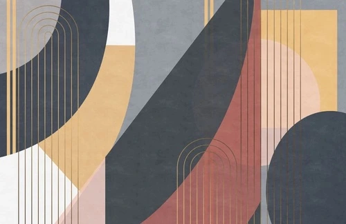 абстракция, черно-желтая