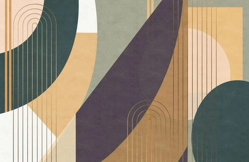 абстракция, коричнево-черная