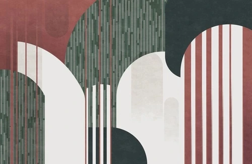 абстракция, коричнево-зеленая