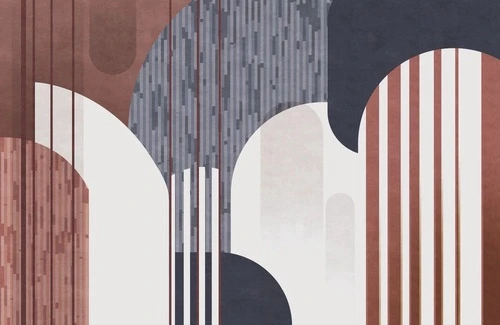 абстракция, коричнево-серая