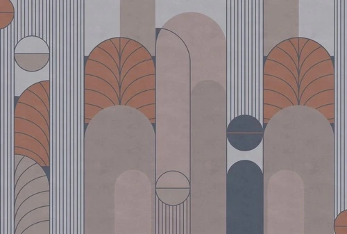 абстракция, коричнево-серая