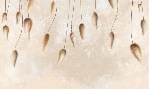 в детскую комнату, свисающие бутоны, бежевые