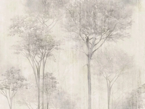 бежевые, деревья, графика, современные