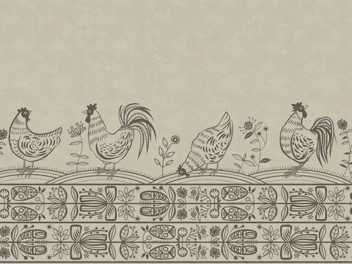 в загородный дом, в детскую комнату, курочки, бежевые