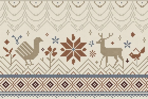 в загородный дом, олень, курица, бежевые