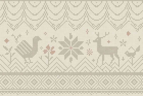 в загородный дом, олень, курица, светло бежевые