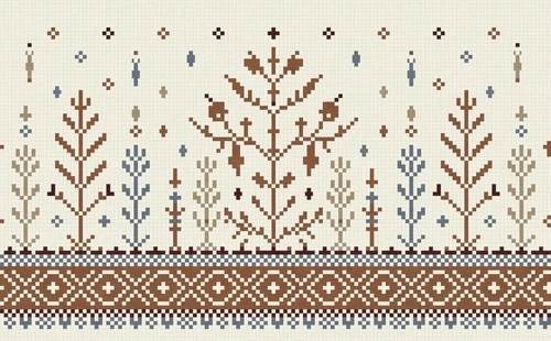 в загородный дом, орнамент, дерево, бежевые