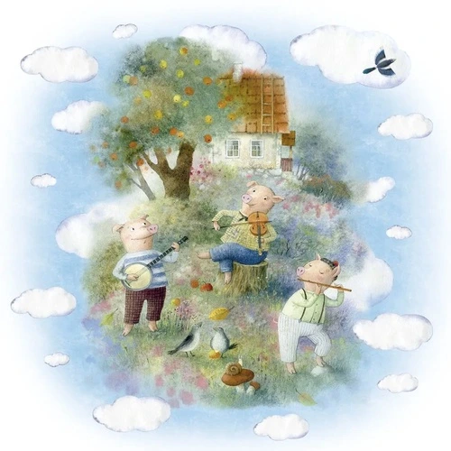 в детскую комнату, сказка три поросенка