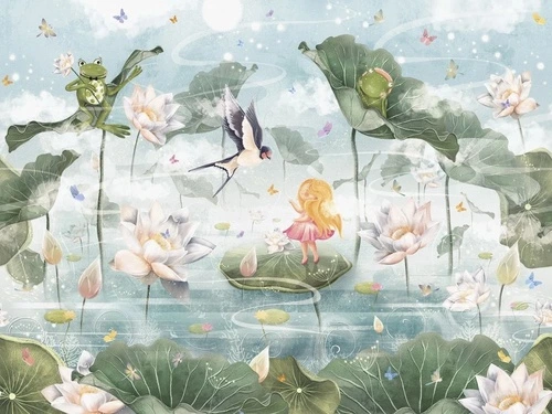 а детскую комнату, дюймовочка, зеленая