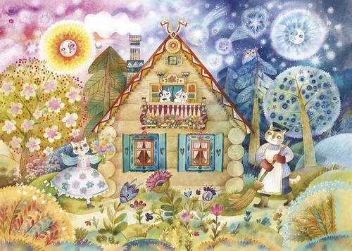 в детскую комнату, теремок