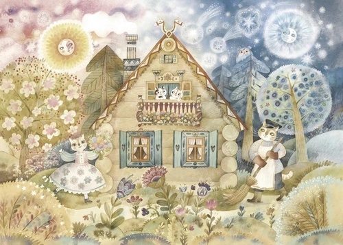 в детскую комнату, теремок, бежевая