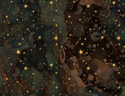 в детскую комнату, космос, желтые звезды, темные